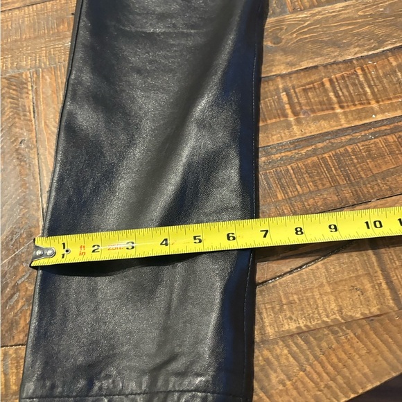 Hugo Buscati Shiny Black Leather Trousers - Picture 4 of 16